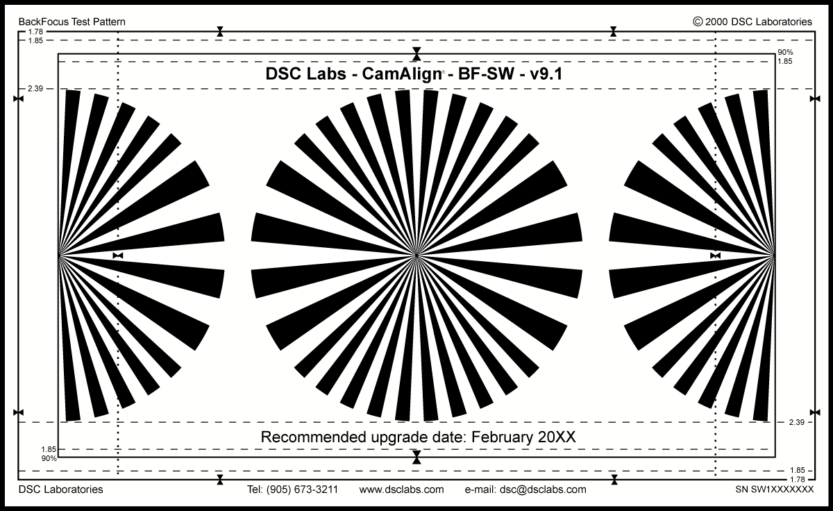 Resolution & Focus Charts – Test Charts