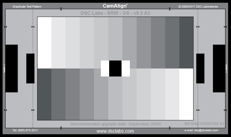 grayscale chart 5 step