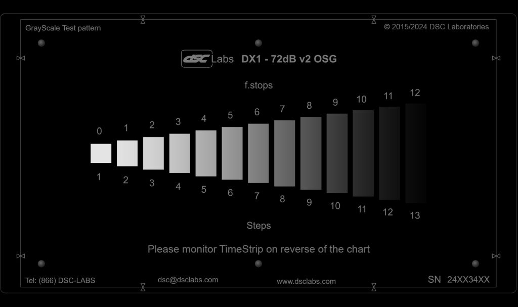 DX-1 – 72dB – 12 f-stop GrayScale OSG