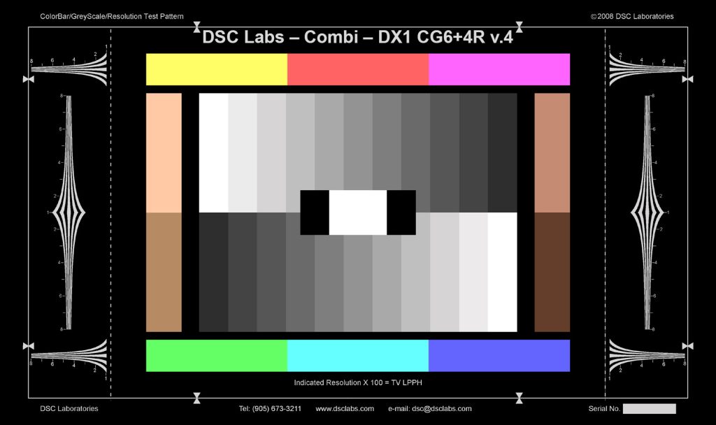 Combi – DX1 ColorBar/GrayScale+4R